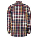 Hoggs Of Fife Arran Microfleece Lined 100% Cotton Shirt - Wine/Olive Check