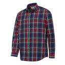 Hoggs Of Fife Taransay Plaid Twill Shirt - Navy/Green/Wine