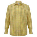 Hoggs Of Fife Governor Premier Tattersall Shirt - Gold Check