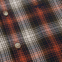 Hoggs Of Fife Tiree Herringbone Check Shirt - Rust/Olive/Navy