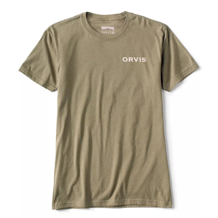 Orvis Fly Landscape T-Shirt - Olive - John Norris