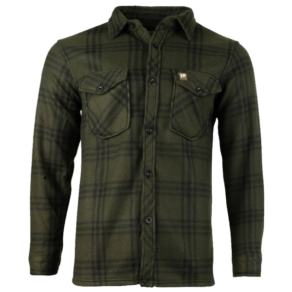 Jack Pyke Polar Fleece Shirt - Green Check