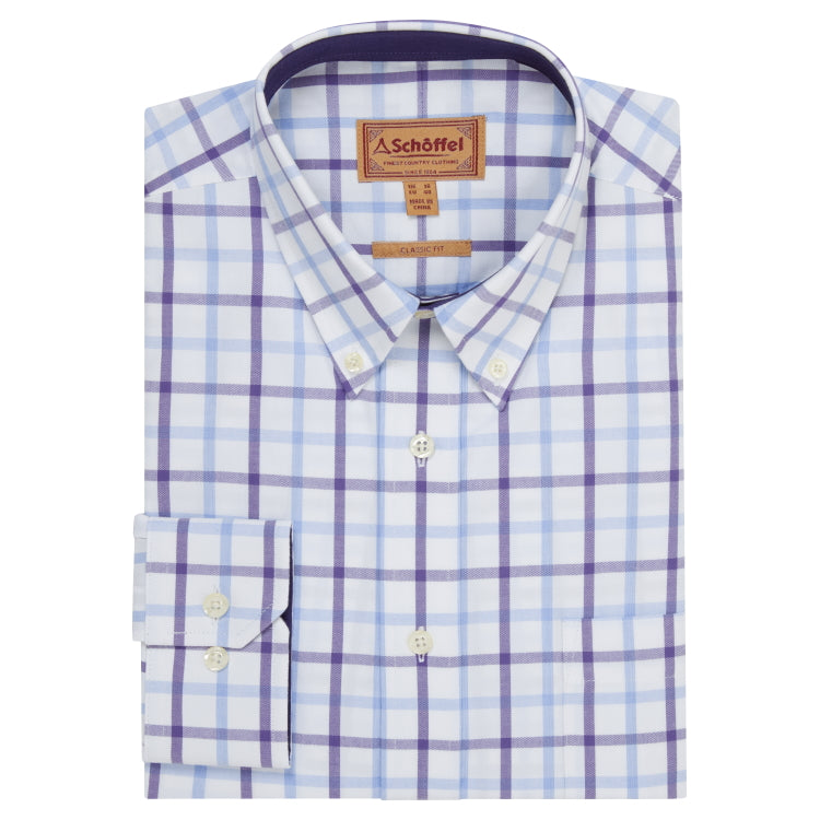 Schoffel Brancaster Shirt - Bramble Check