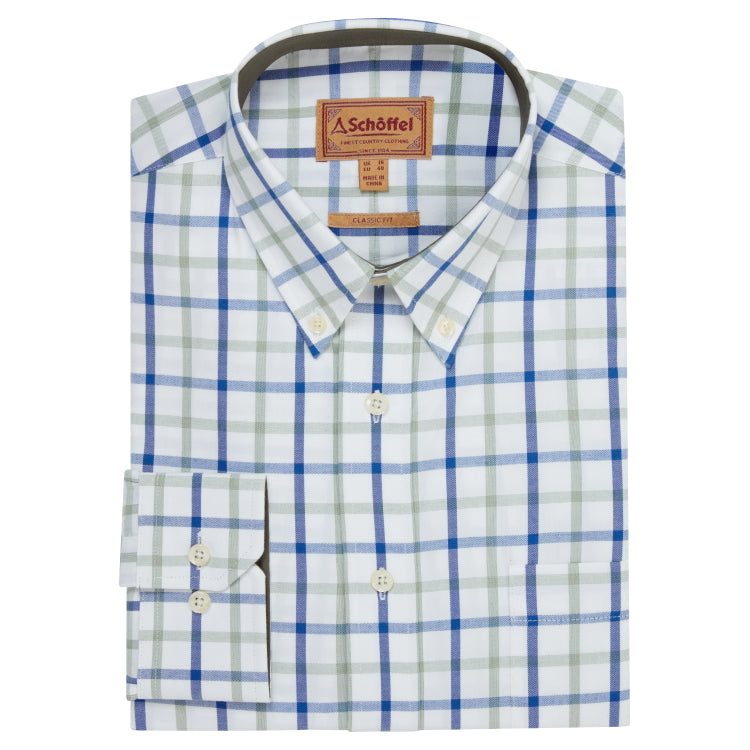 Schoffel Brancaster Shirt - Moss Check