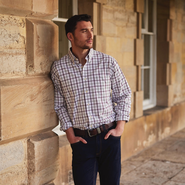 Schoffel Brancaster Shirt - Wine Check