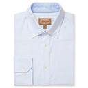 Schoffel Holt Soft Oxford Tailored Shirt - Pale Blue Stripe