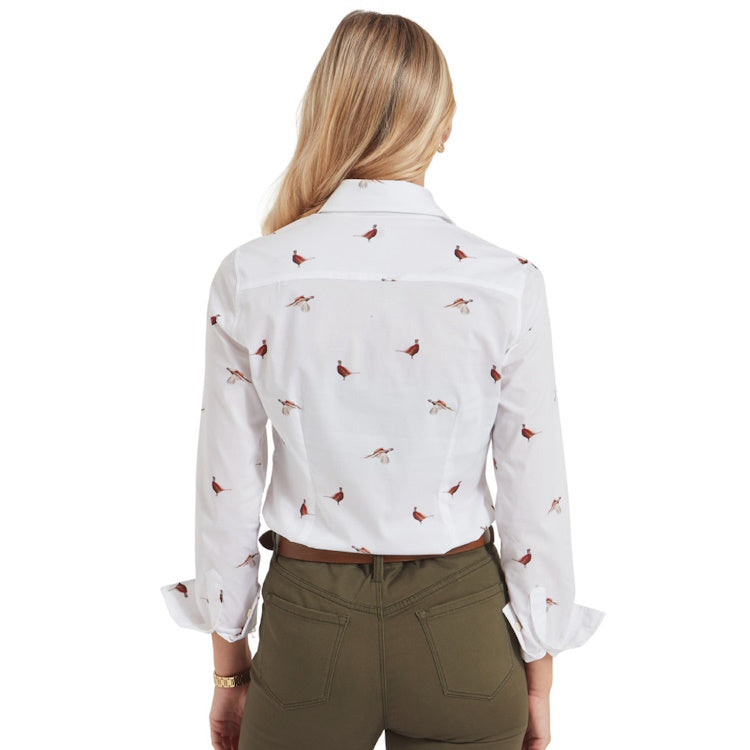 Schoffel Ladies Norfolk Shirt - Pheasant Print