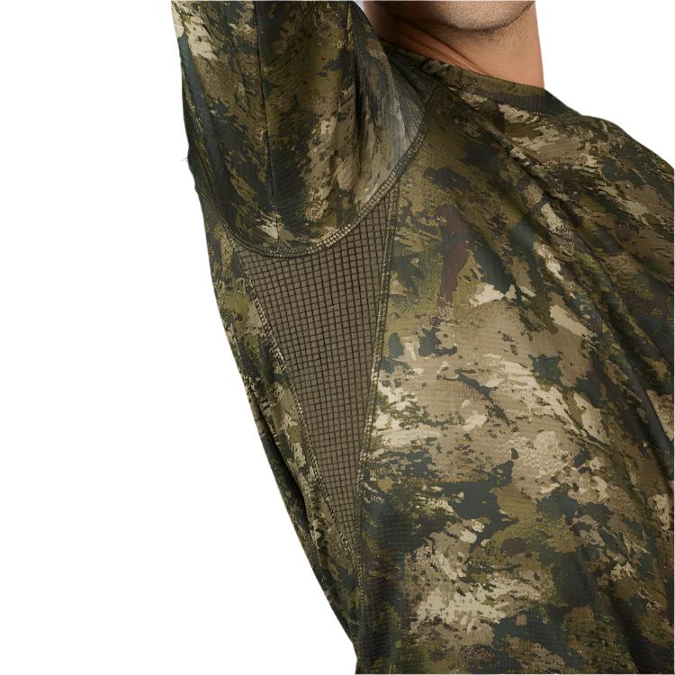 Seeland Active Camo Long Sleeved T-Shirt - InVis Green