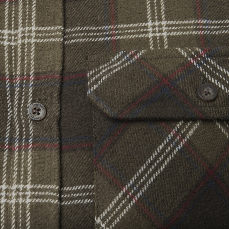 Seeland Glen Flannel Shirt - Pine Green Check