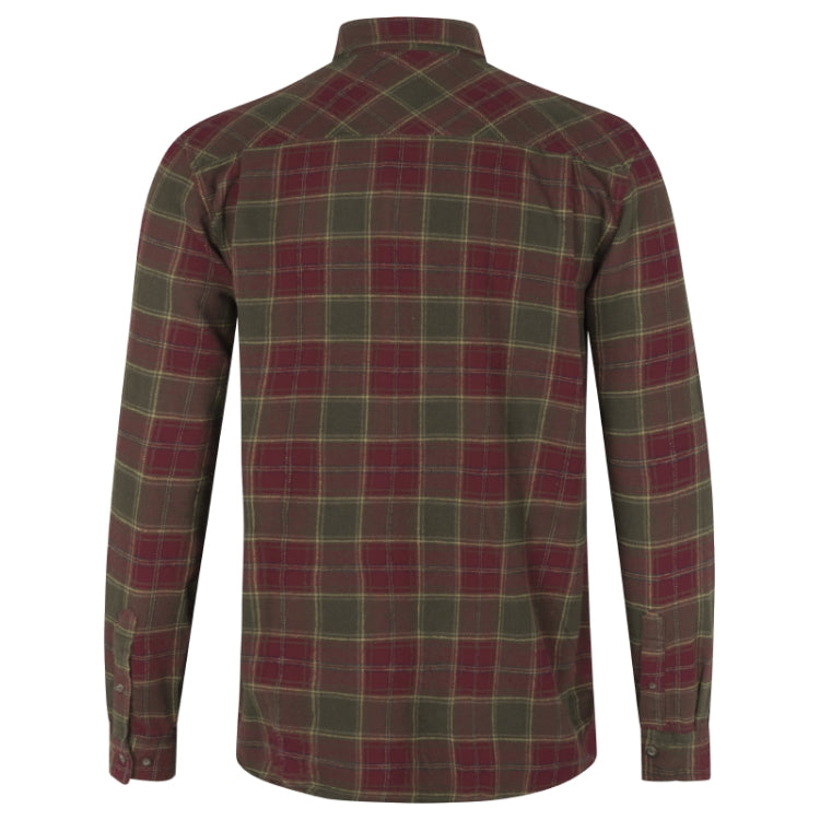 Seeland Glen Flannel Shirt - Red Forest Check