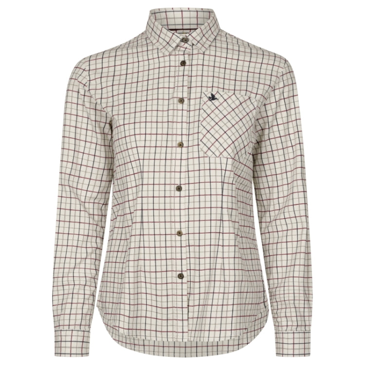 Seeland Ladies Kerry Shooting Shirt - Cabernet/Blue Check