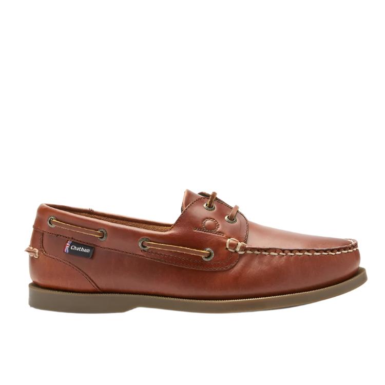 Chatham Deck II G2 Premium Leather Boat Shoes - Chestnut