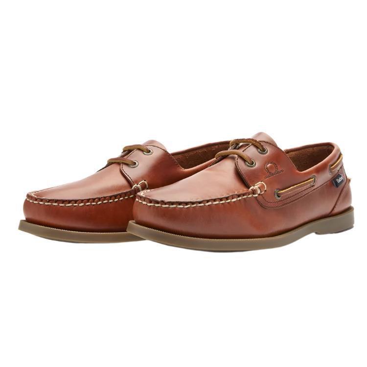 Chatham Deck II G2 Premium Leather Boat Shoes - Chestnut