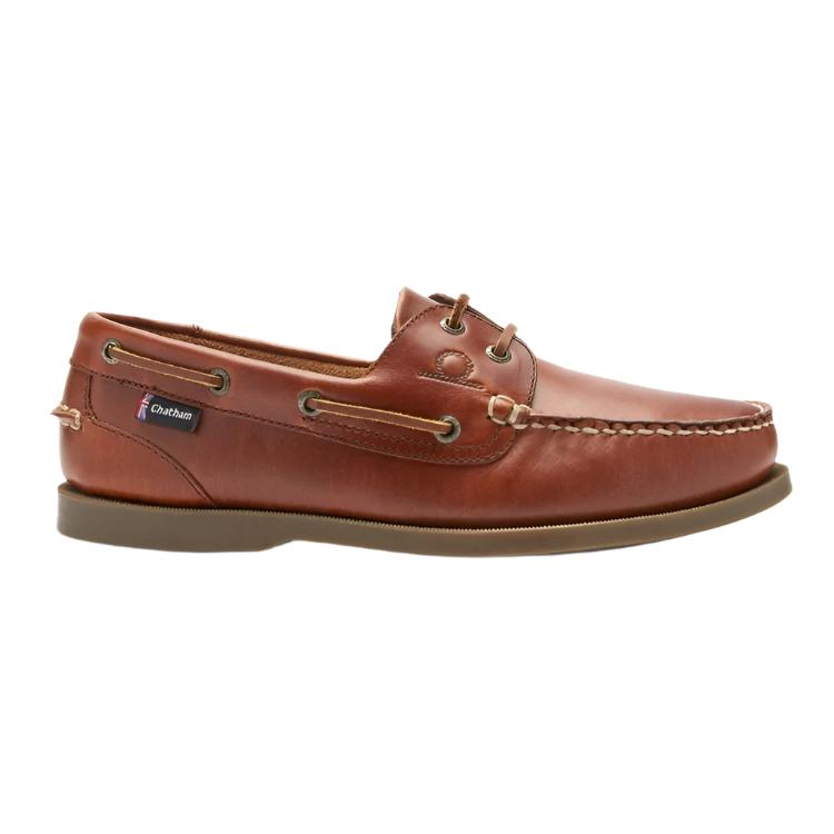 Chatham Deck II G2 Premium Leather Boat Shoes - Chestnut