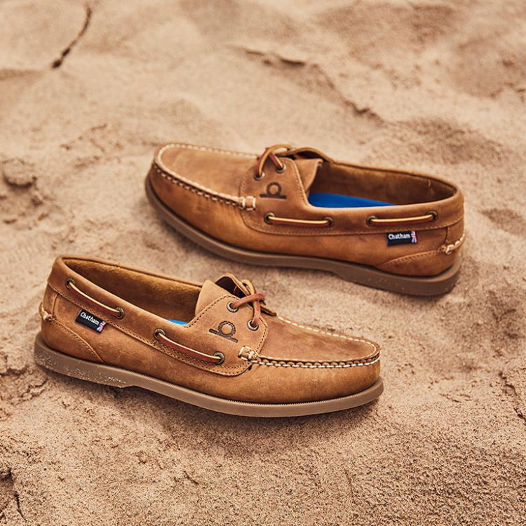 Chatham Deck II G2 Premium Leather Boat Shoes - Walnut