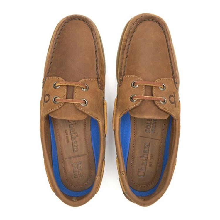 Chatham Ladies Deck G2 Premium Leather Boat Shoes - Walnut