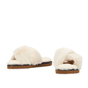 Barbour Ladies Eliza Cross-Over Slipper - Ivory