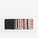 Barbour Ladies Claudia Fairisle Sock Gift Set - Navy/Pink Mix