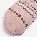 Barbour Ladies Fairisle Lounge Socks - Chocolate Mix