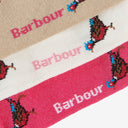 Barbour Ladies Pheasant Sock Gift Set - Pink Dahlia