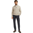 Barbour Firle Half Zip Sweater - Stone Marl