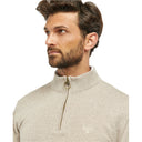 Barbour Firle Half Zip Sweater - Stone Marl