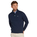 Barbour Essential Half Snap Neck Sweater - Navy