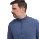 Barbour Whitfield Half Zip Sweater - Navy