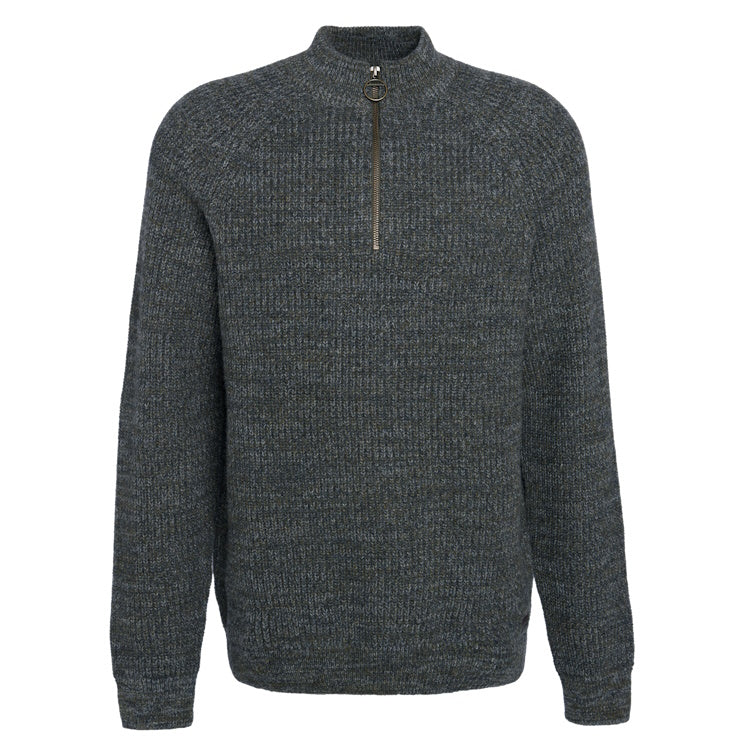 Barbour Horseford Half Zip Knitted Jumper - Olive