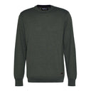 Barbour Bayfield Knitted Crew Jumper - Mid Olive