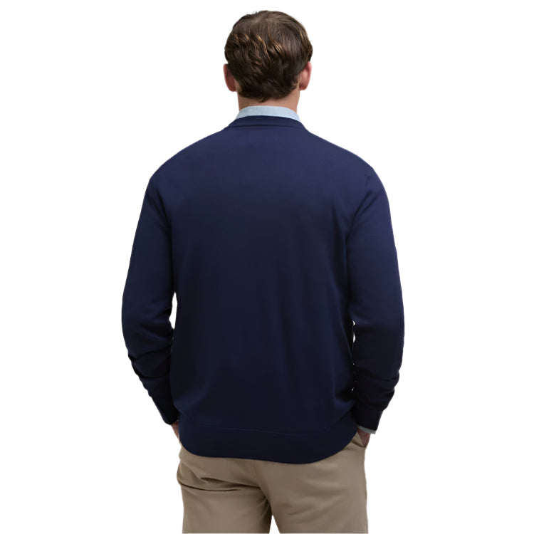 Barbour Bayfield Knitted Crew Jumper - Navy