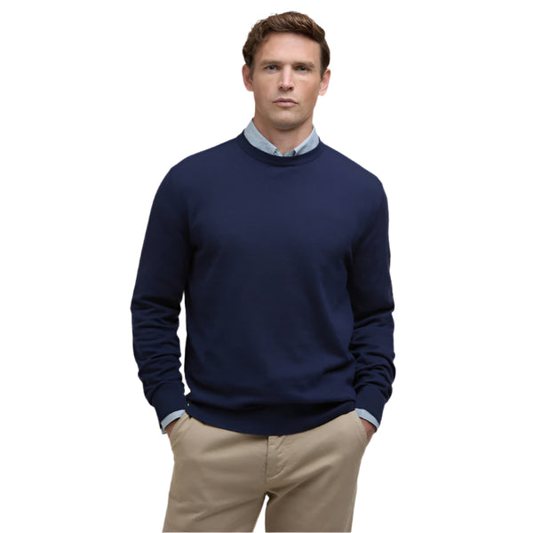 Barbour Bayfield Knitted Crew Jumper - Navy