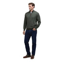 Barbour Bayfield Knitted Half Zip Jumper - Mid Olive