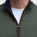 Barbour Bayfield Knitted Half Zip Jumper - Mid Olive