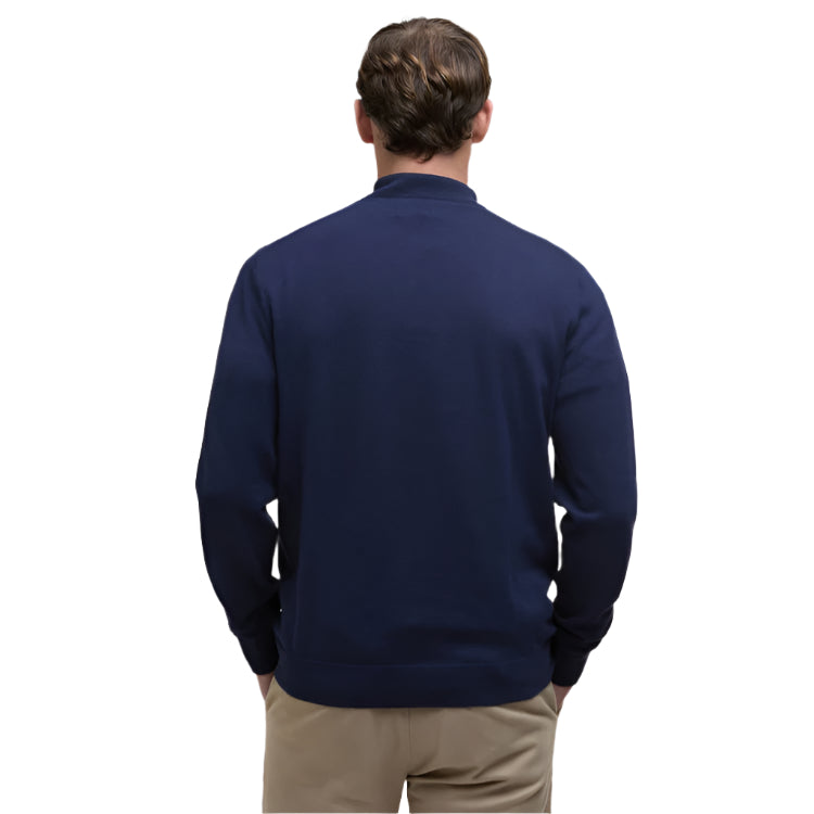 Barbour Bayfield Knitted Half Zip Jumper - Navy