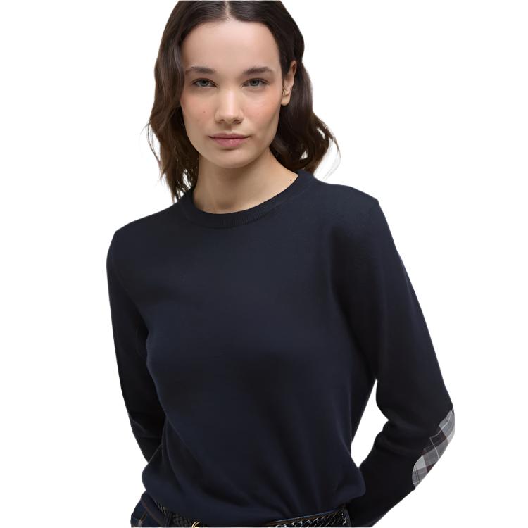 Barbour Ladies Lavender Knitted Jumper - Navy