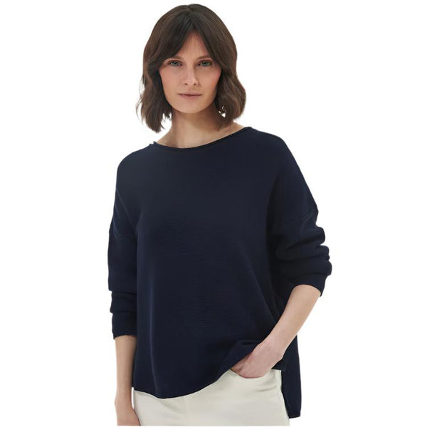 Barbour Ladies Marine Knitted Jumper - Navy