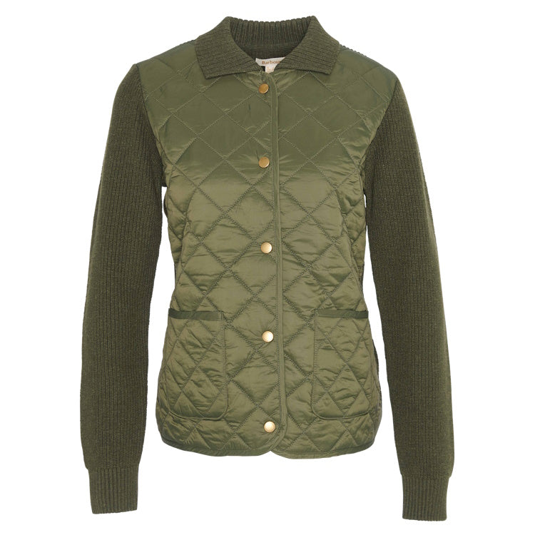 Barbour Ladies Moors Knitted Cardigan - Olive