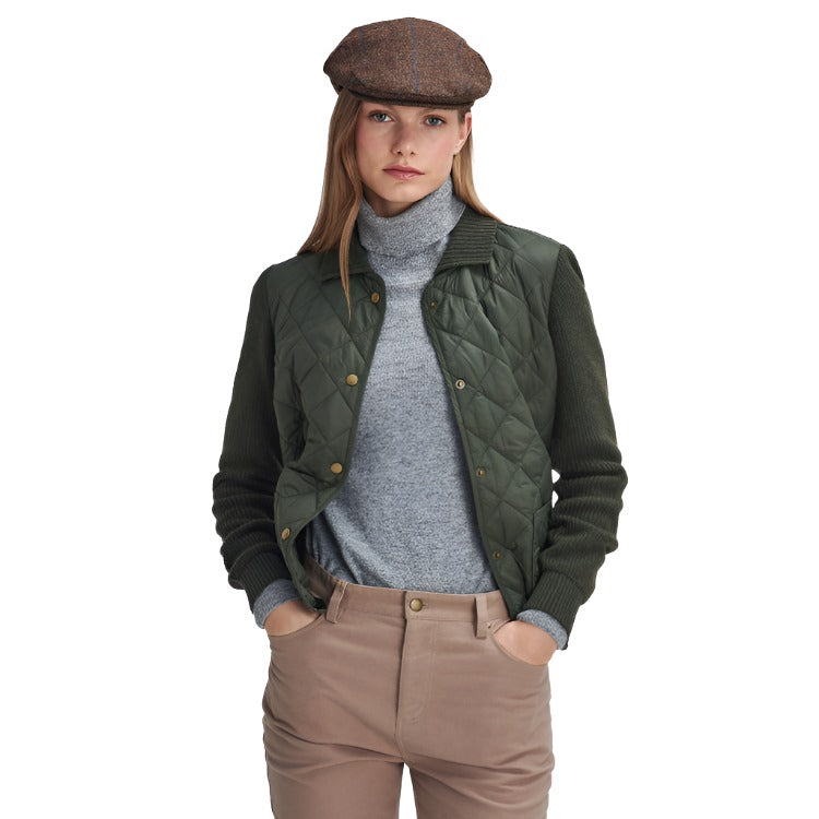 Barbour Ladies Moors Knitted Cardigan - Olive