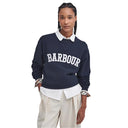 Barbour Ladies Northumberland Sweatshirt - Navy/Cloud