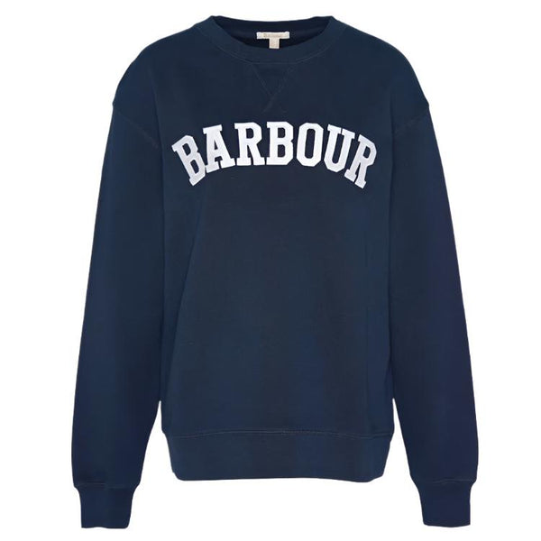 Barbour Ladies Northumberland Sweatshirt - Navy/Cloud