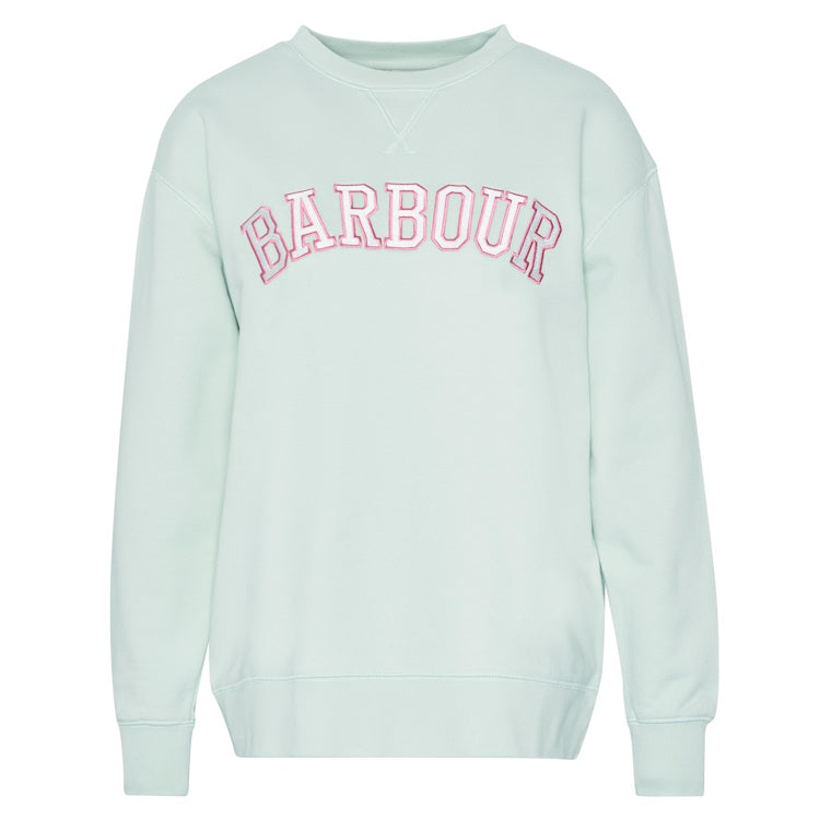 Barbour Ladies Northumberland Sweatshirt - Pale Aqua