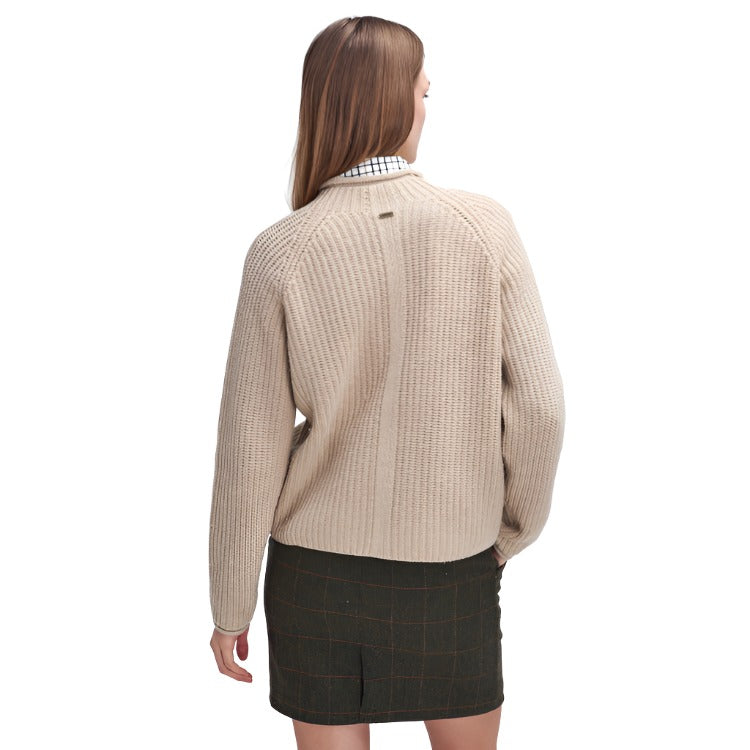 Barbour Ladies Willows Knitted Jumper - Oatmeal