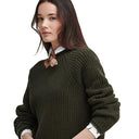 Barbour Ladies Willows Knitted Jumper - Olive