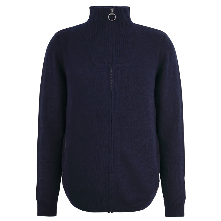 Barbour Nelson Essential Full Zip Sweater - Navy