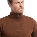 Barbour Nelson Essential Half Zip Sweater - Dark Sand