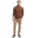 Barbour Nelson Essential Half Zip Sweater - Dark Sand