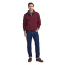 Barbour Nelson Essential Half Zip Sweater - Port