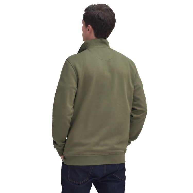 Barbour Nelson Half Zip Sweatshirt - Ivy Green