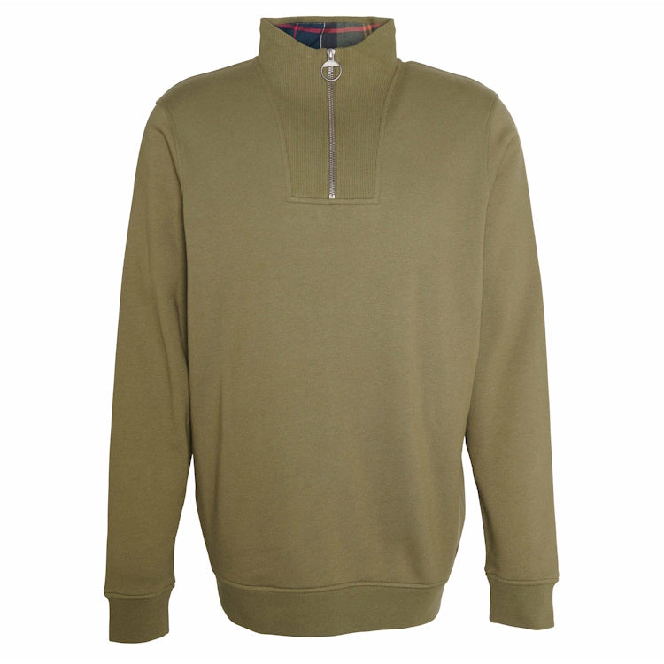 Barbour Nelson Half Zip Sweatshirt - Ivy Green